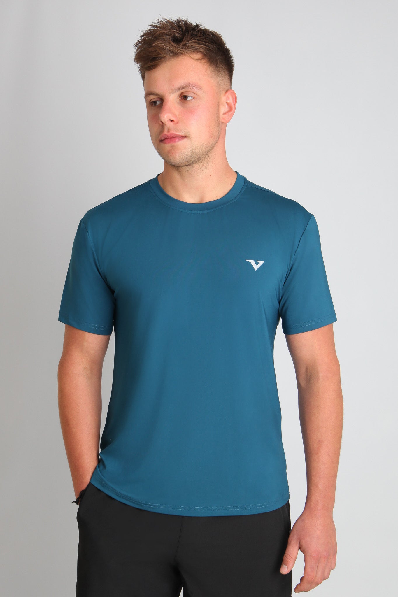 HexFlow™ T-shirt- Teal/Light Blue