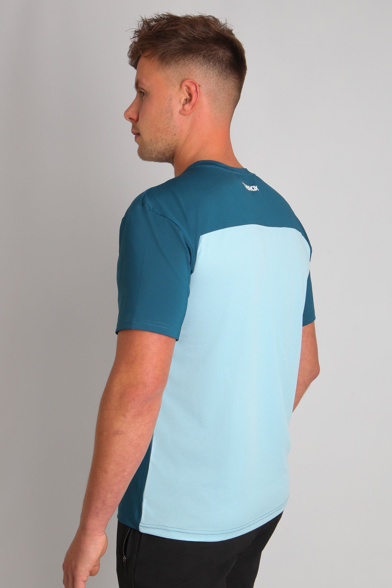 HexFlow™ T-shirt- Teal/Light Blue