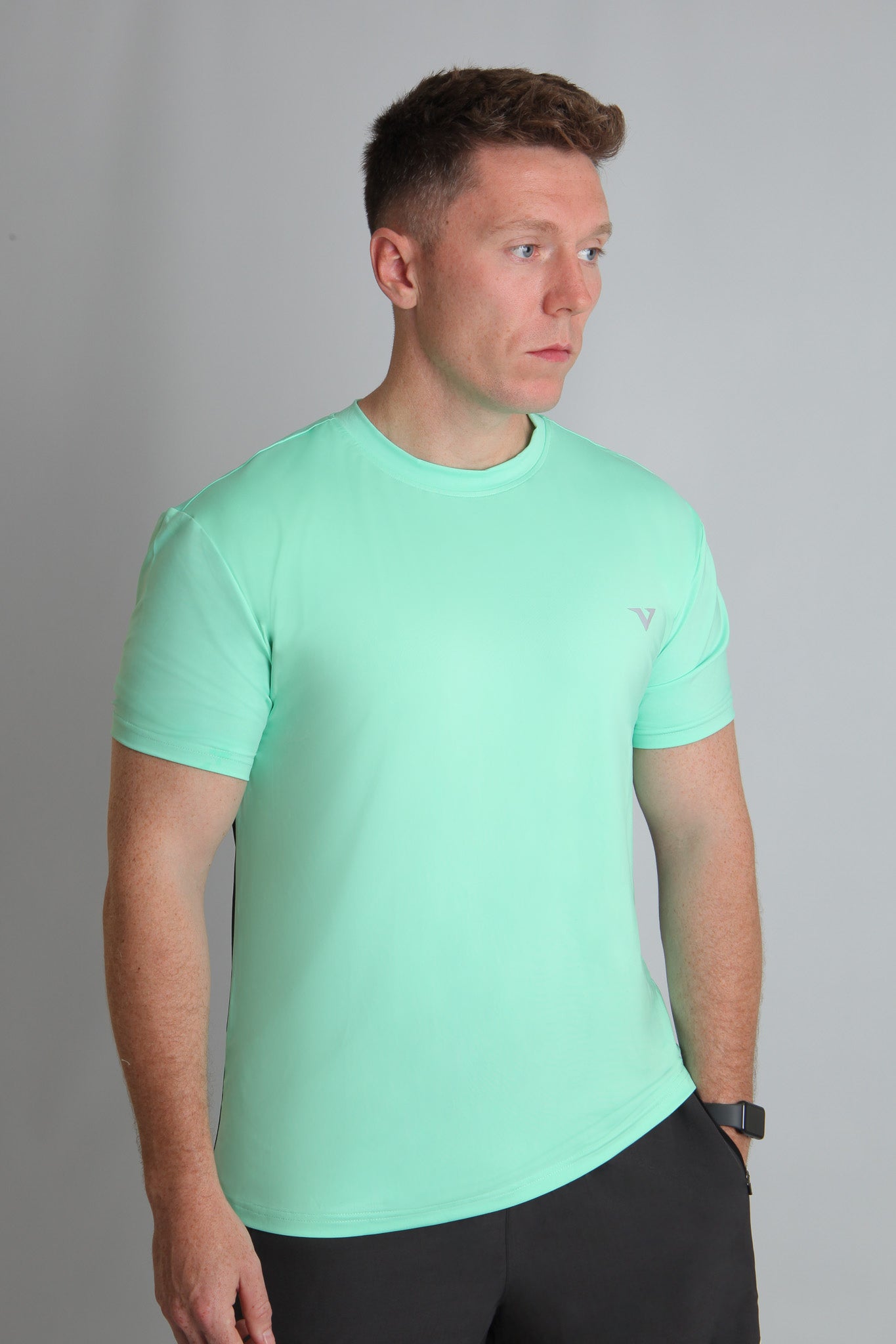 HexFlow™ T-shirt- Mint/Black
