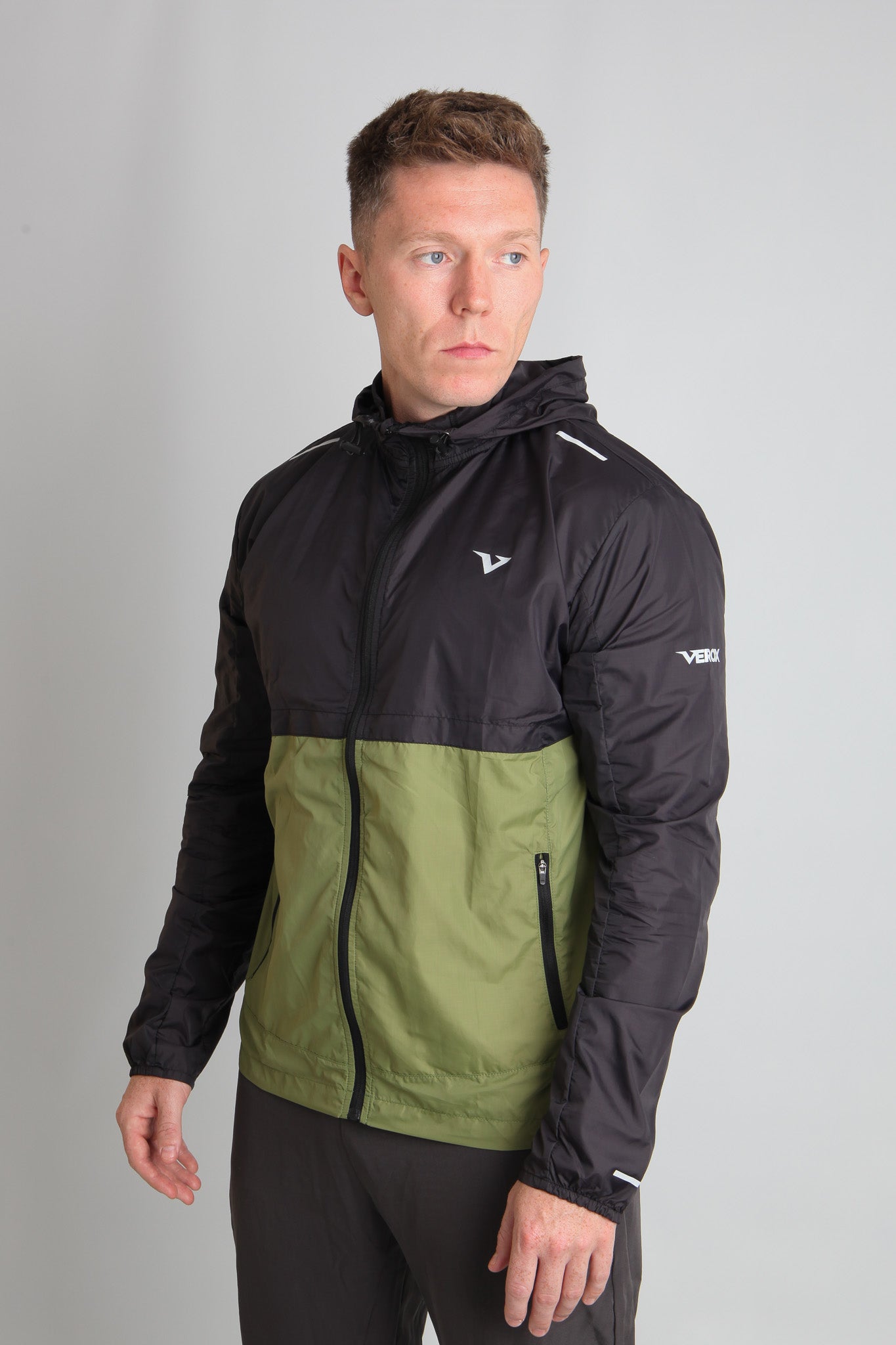 Pace Windbreaker - Black/Army Green