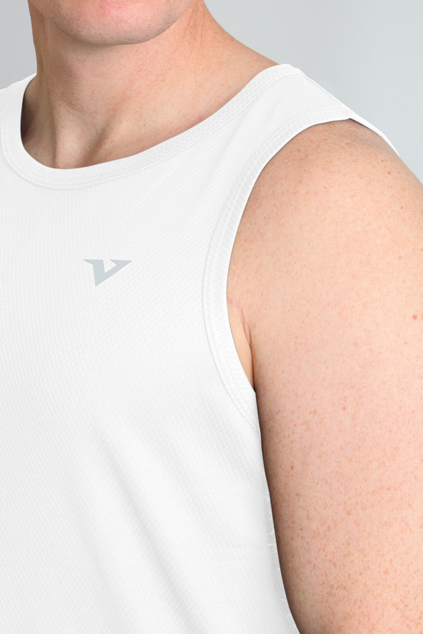 HexFlow™ singlet tank - Alpine White