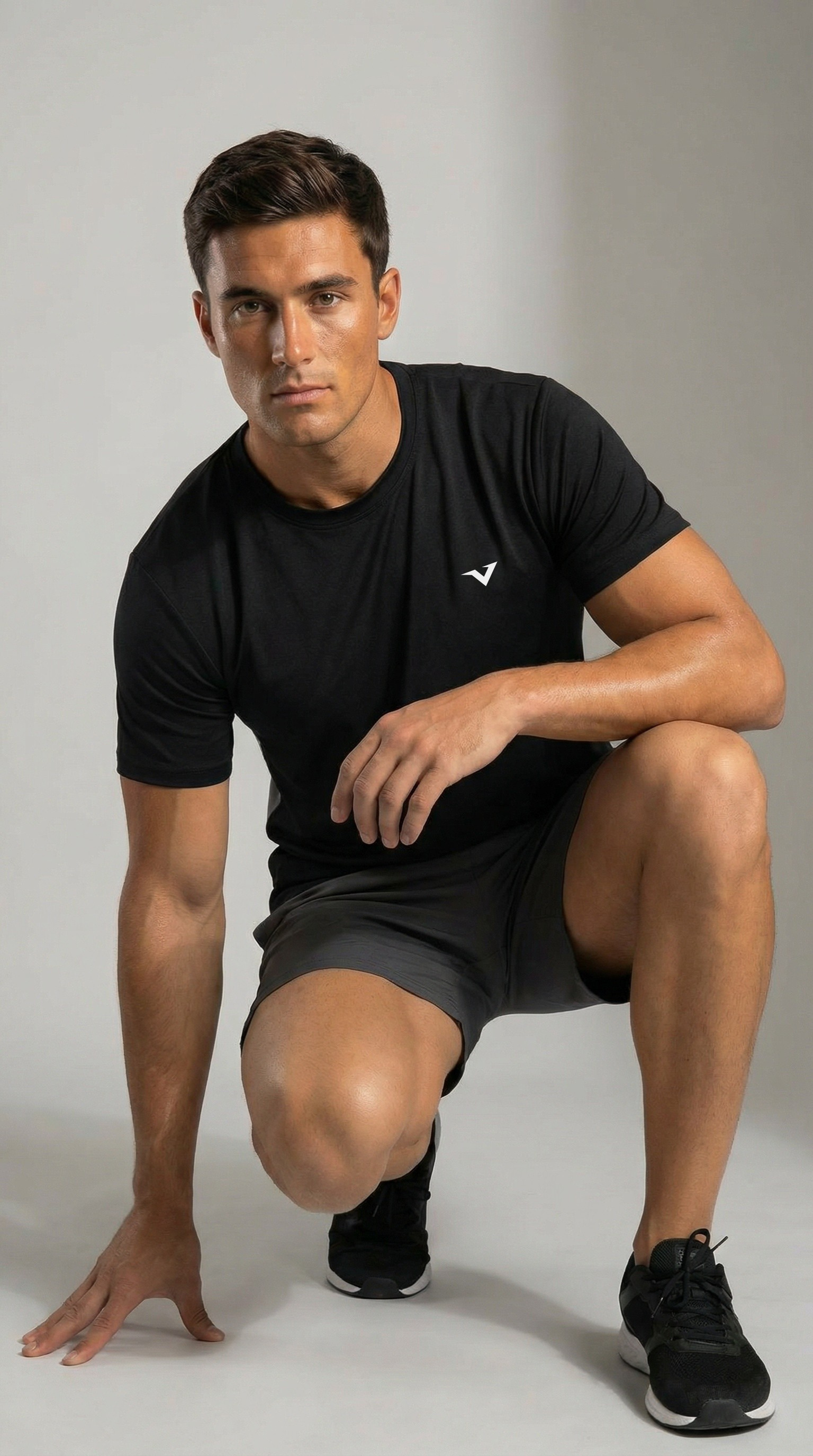 HexFlow™ T-shirt- Black/Stone