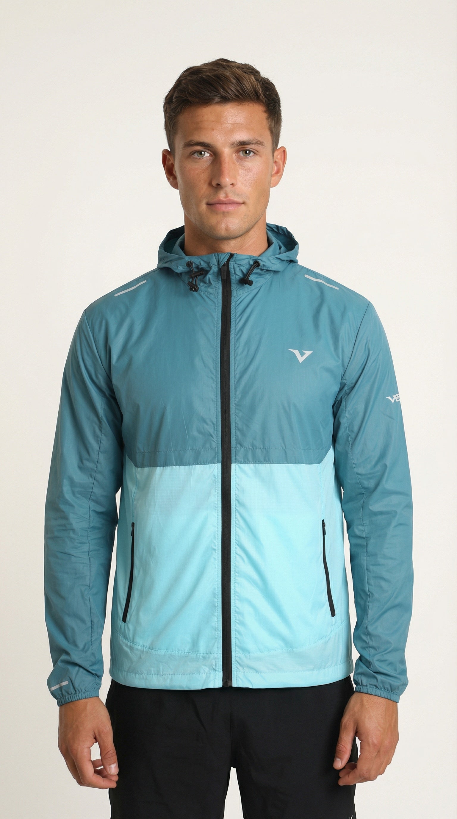 Pace Windbreaker - Teal/Sky Blue